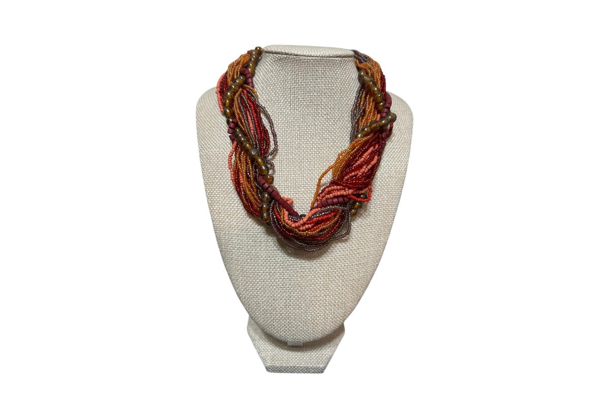 Multi-Strand Beaded Necklace