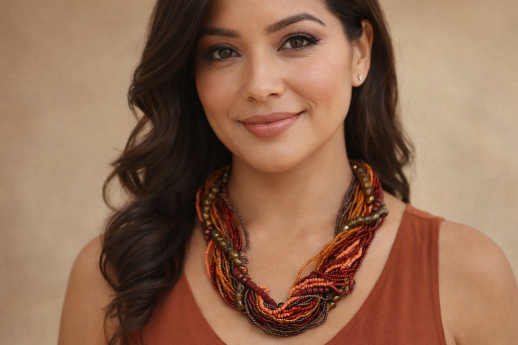 Multi-Strand Beaded Necklace