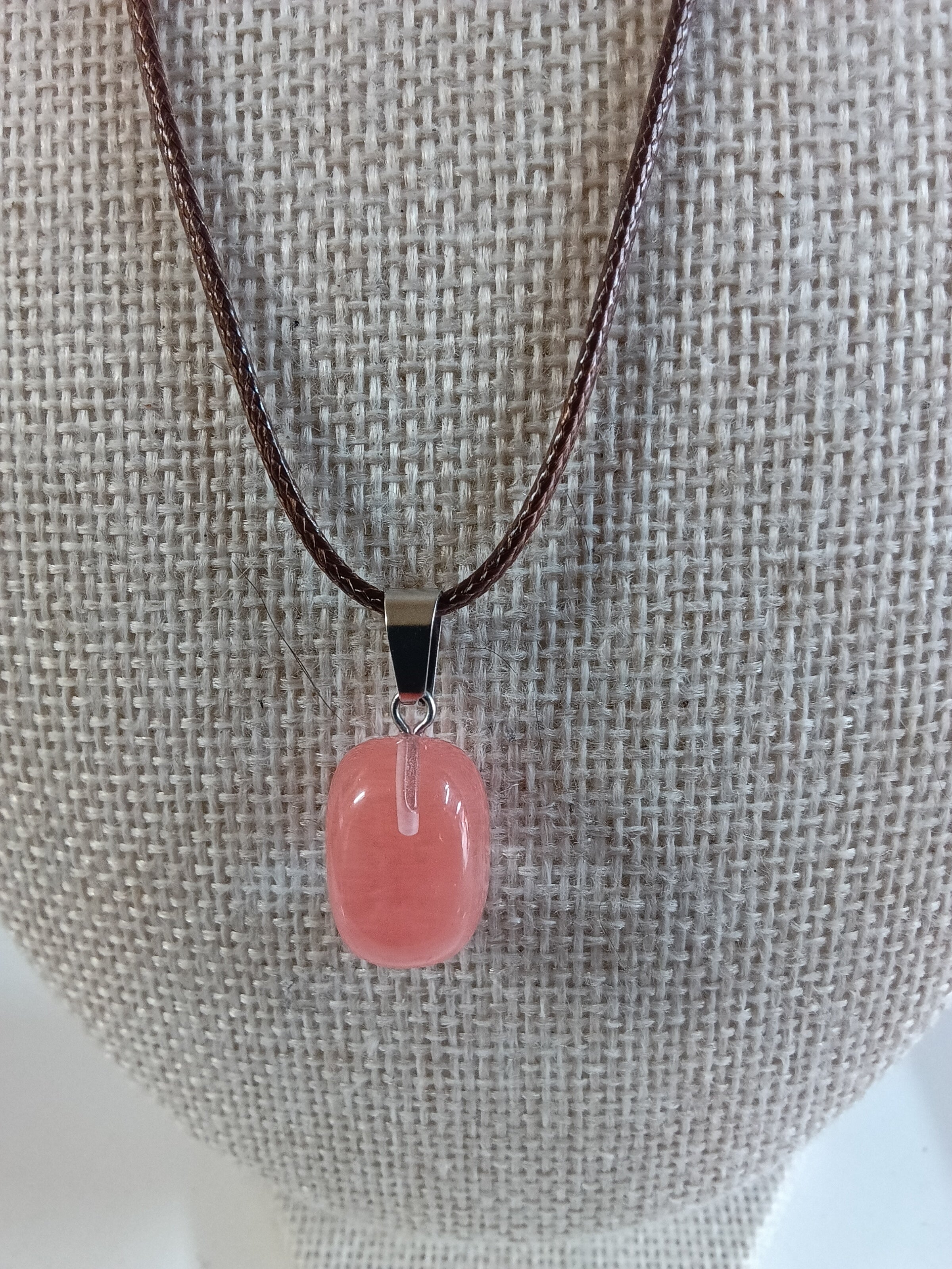 Cord Crystal Stone Necklace