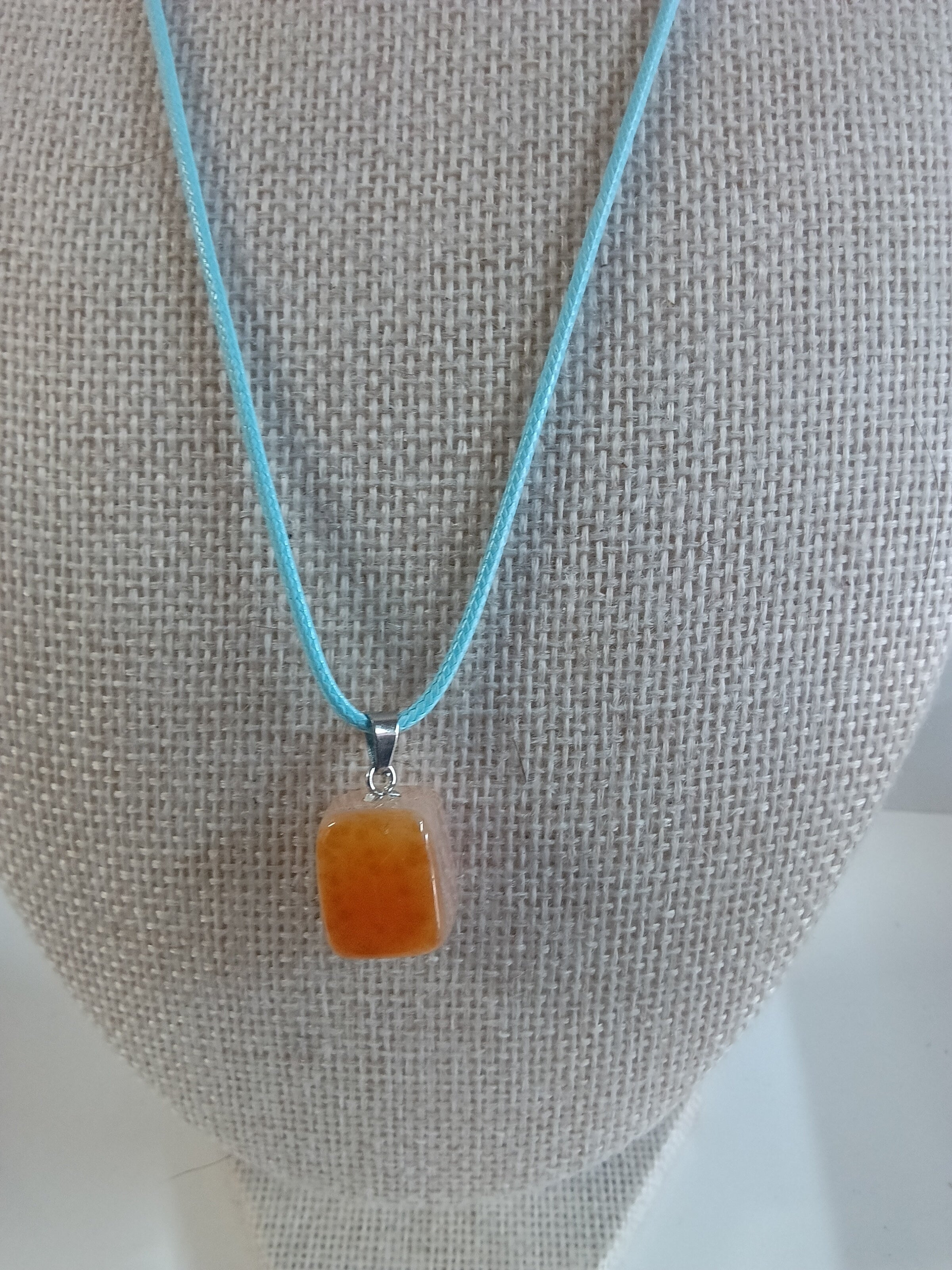 Cord Crystal Stone Necklace
