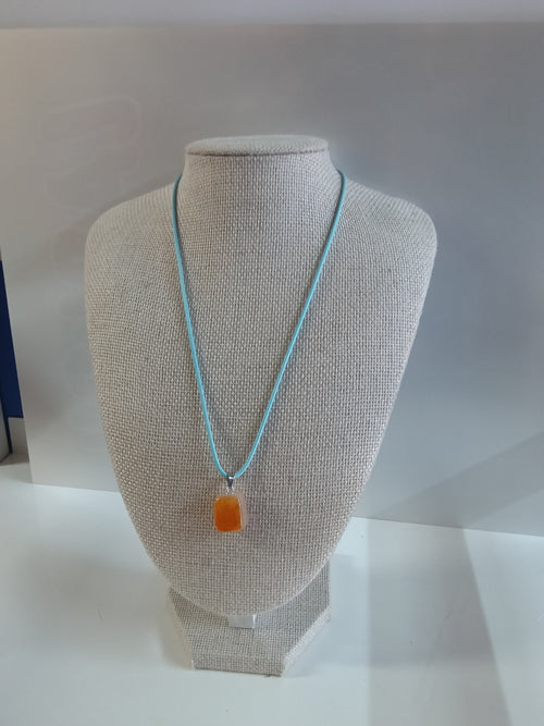 Cord Crystal Stone Necklace